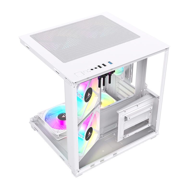 Gabinete Gamer Acegeek Tide, Mid-Tower, Lateral de Vidro, Branco, AG-TIDE-WH - miniatura 6
