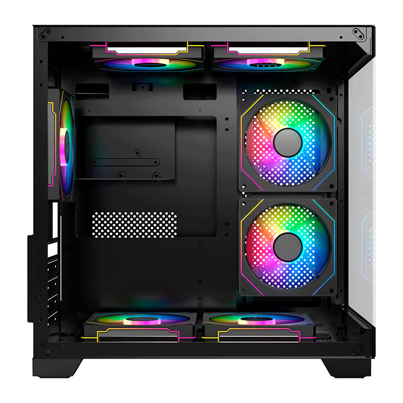 Gabinete Gamer Acegeek Vacancy L375, Mid-Tower, Lateral de Vidro, Preto, AG-VACANCY-L375-BK - miniatura 7