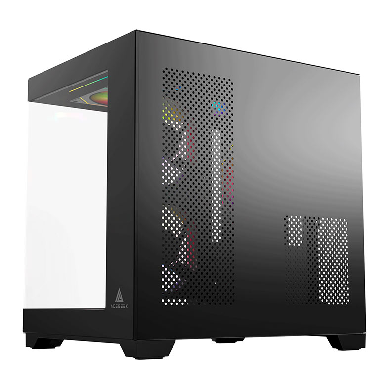 Gabinete Gamer Acegeek Vacancy L375, Mid-Tower, Lateral de Vidro, Preto, AG-VACANCY-L375-BK - miniatura 5