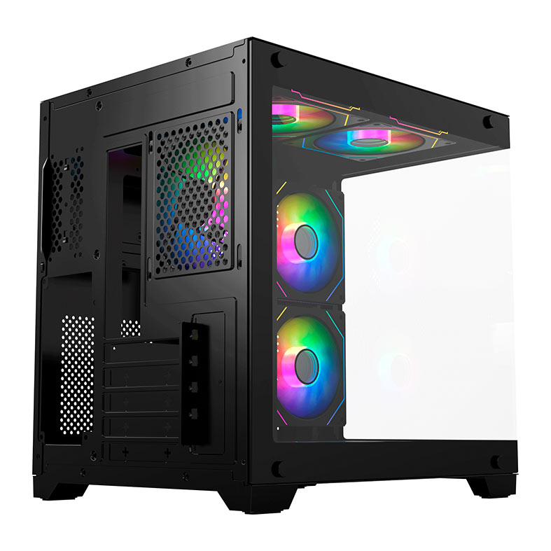 Gabinete Gamer Acegeek Vacancy L375, Mid-Tower, Lateral de Vidro, Preto, AG-VACANCY-L375-BK - miniatura 10