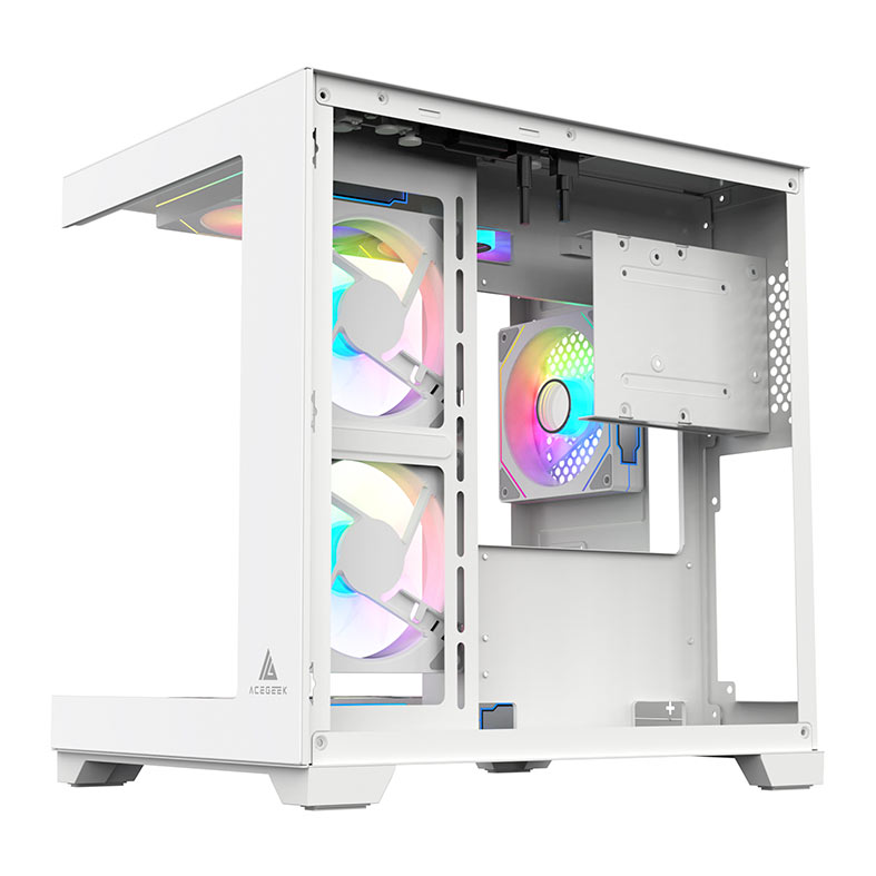 Gabinete Gamer Acegeek Vacancy L375, Mid-Tower, Lateral de Vidro, Branco, AG-VACANCY-L375-WH - miniatura 7