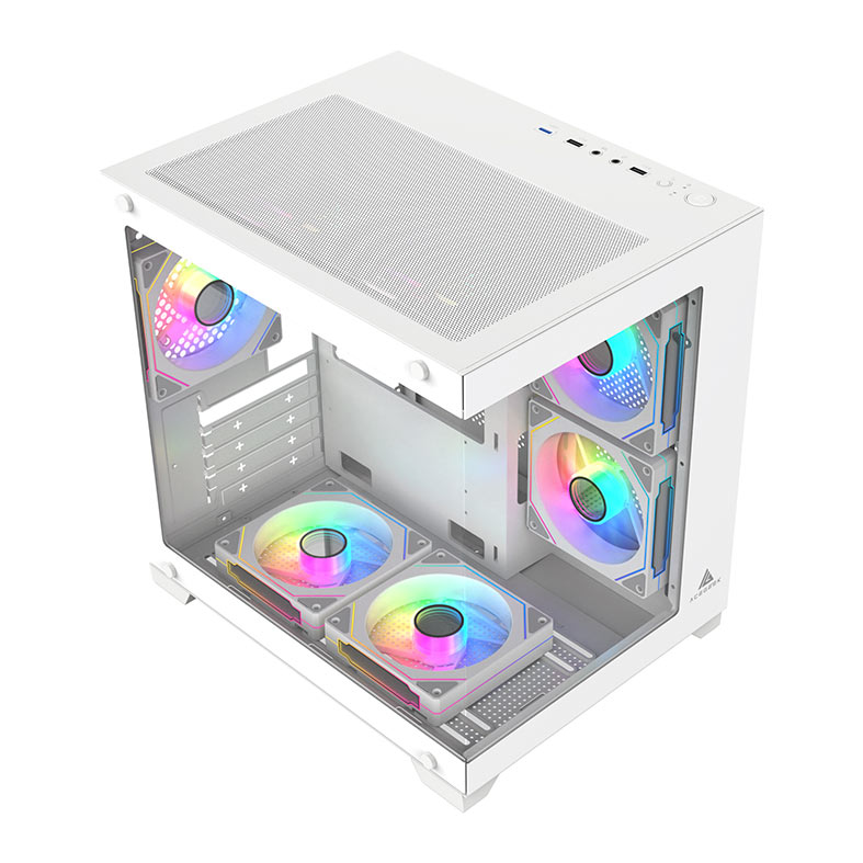 Gabinete Gamer Acegeek Vacancy L375, Mid-Tower, Lateral de Vidro, Branco, AG-VACANCY-L375-WH - miniatura 5
