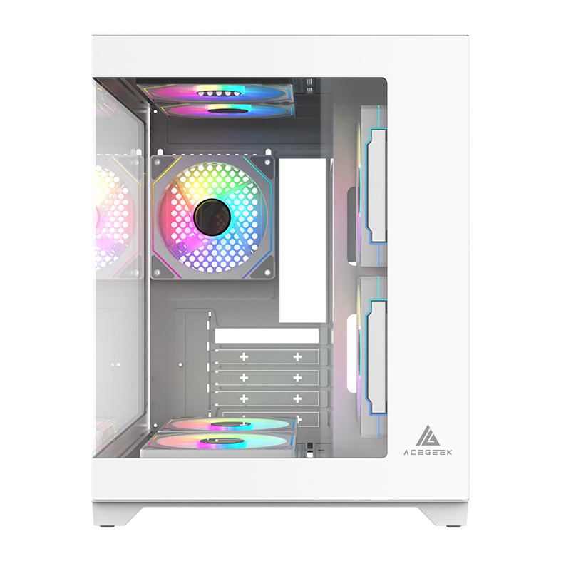Gabinete Gamer Acegeek Vacancy L375, Mid-Tower, Lateral de Vidro, Branco, AG-VACANCY-L375-WH - miniatura 4