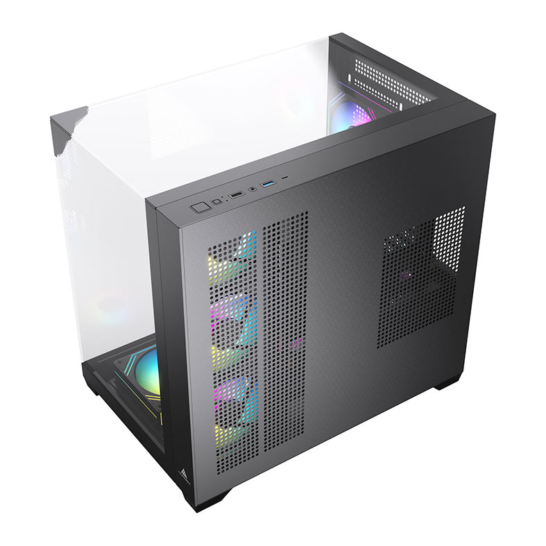 Gabinete Gamer Acegeek Viewmax, Mid-Tower, Lateral de Vidro, Preto, AG-VIEWMAX-BK - miniatura 6