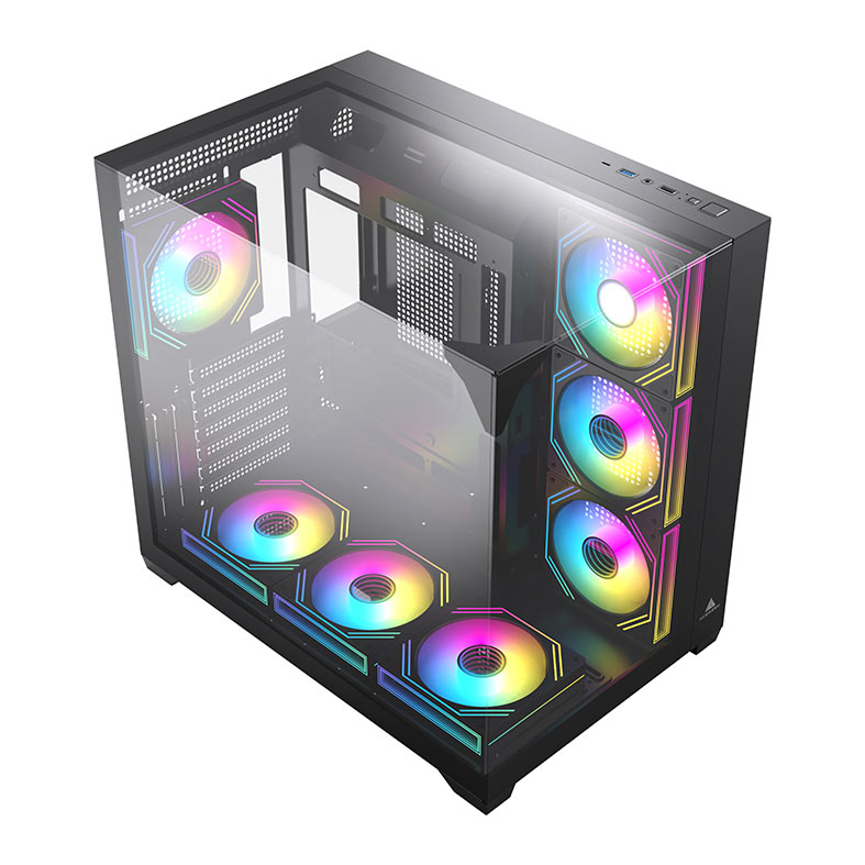 Gabinete Gamer Acegeek Viewmax, Mid-Tower, Lateral de Vidro, Preto, AG-VIEWMAX-BK - miniatura 3