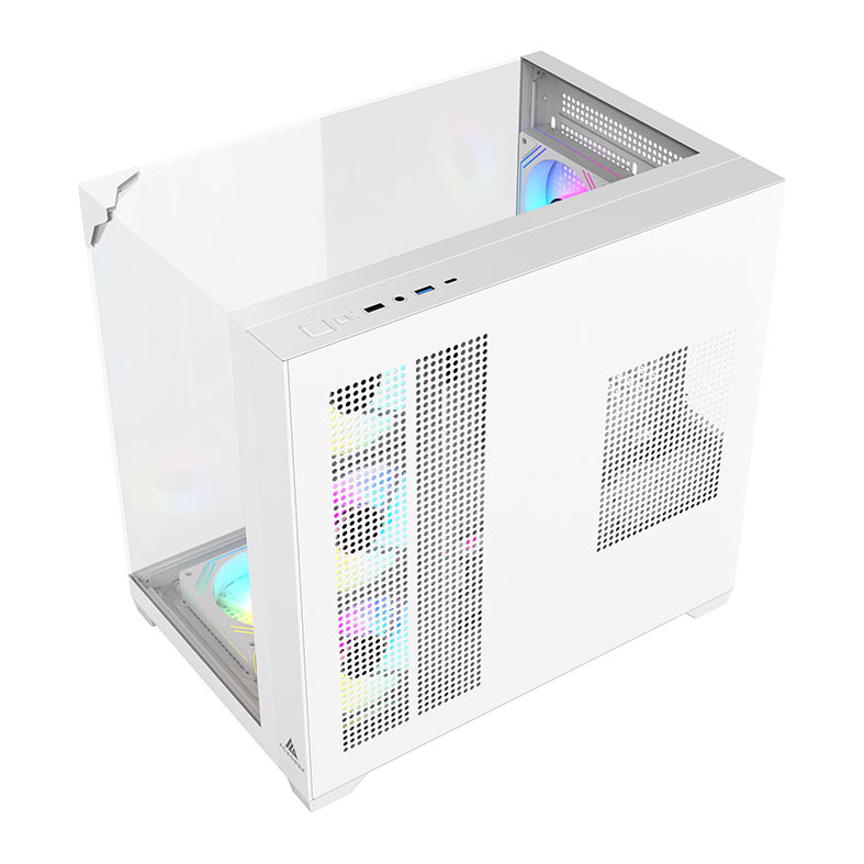 Gabinete Gamer Acegeek Viewmax, Mid-Tower, Lateral de Vidro, Branco, AG-VIEWMAX-WH - miniatura 5
