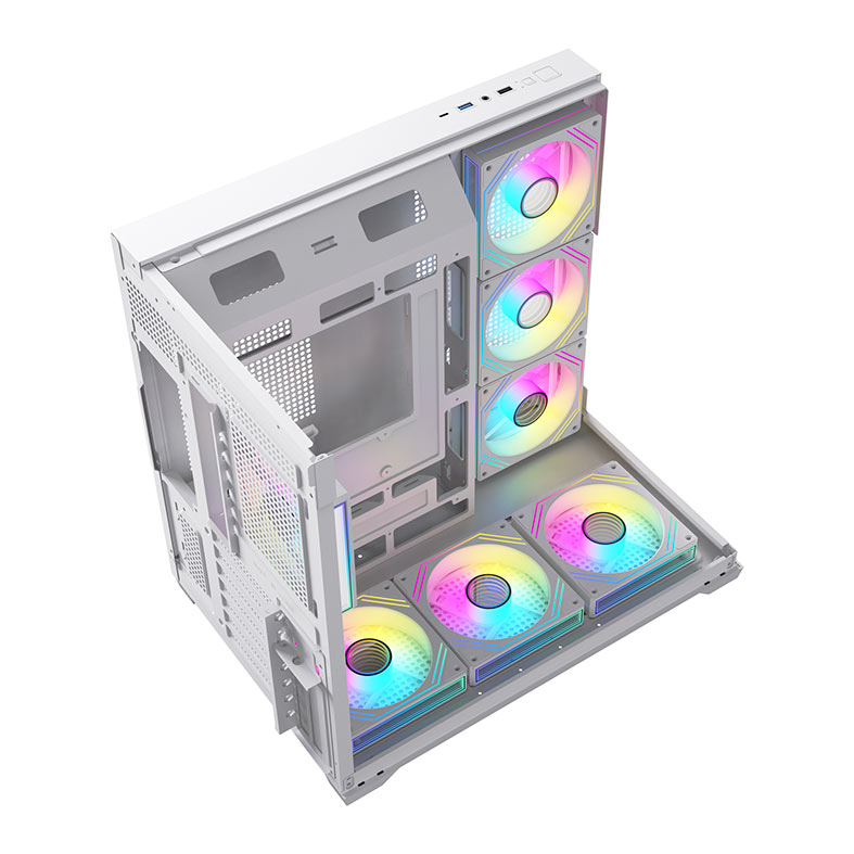 Gabinete Gamer Acegeek Viewmax, Mid-Tower, Lateral de Vidro, Branco, AG-VIEWMAX-WH - miniatura 9