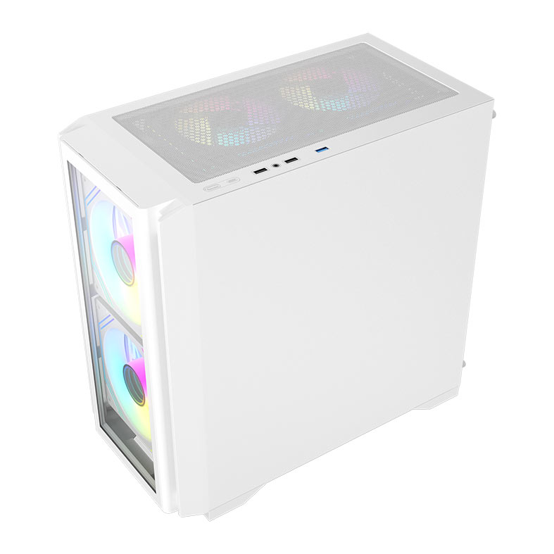 Gabinete Gamer Acegeek Vision M352, Mini-Tower, Lateral de Vidro, Branco, AG-VISION-M352-WH - miniatura 6