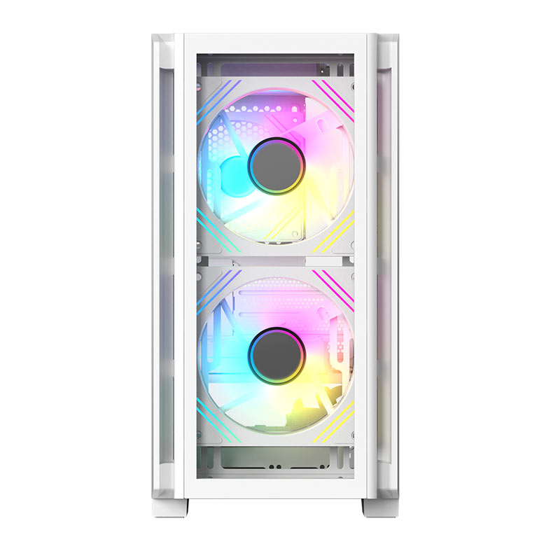 Gabinete Gamer Acegeek Vision M352, Mini-Tower, Lateral de Vidro, Branco, AG-VISION-M352-WH - miniatura 3