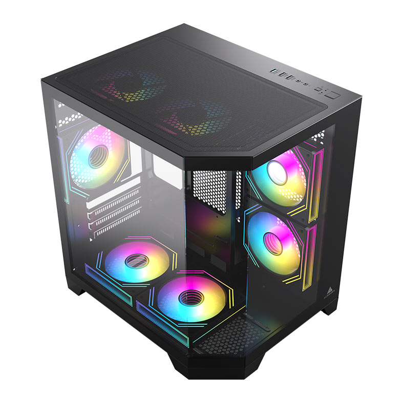 Gabinete Gamer Acegeek Vista, Mid-Tower, Lateral de Vidro, Preto, AG-VISTA-BK - miniatura 5