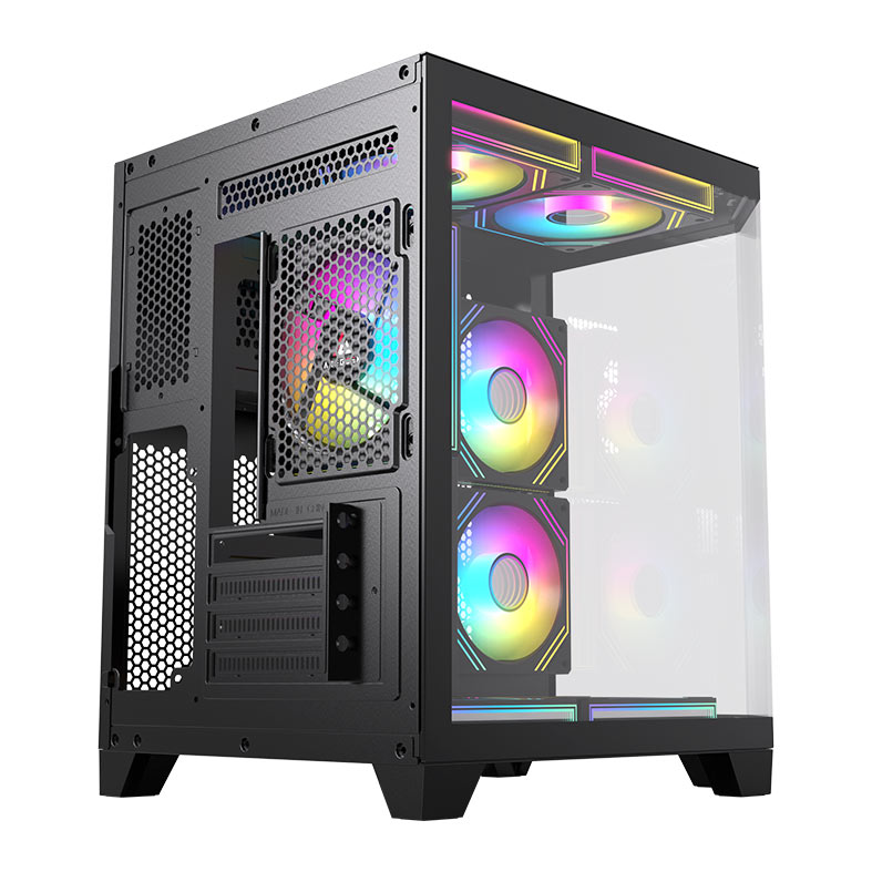 Gabinete Gamer Acegeek Vista, Mid-Tower, Lateral de Vidro, Preto, AG-VISTA-BK - miniatura 10