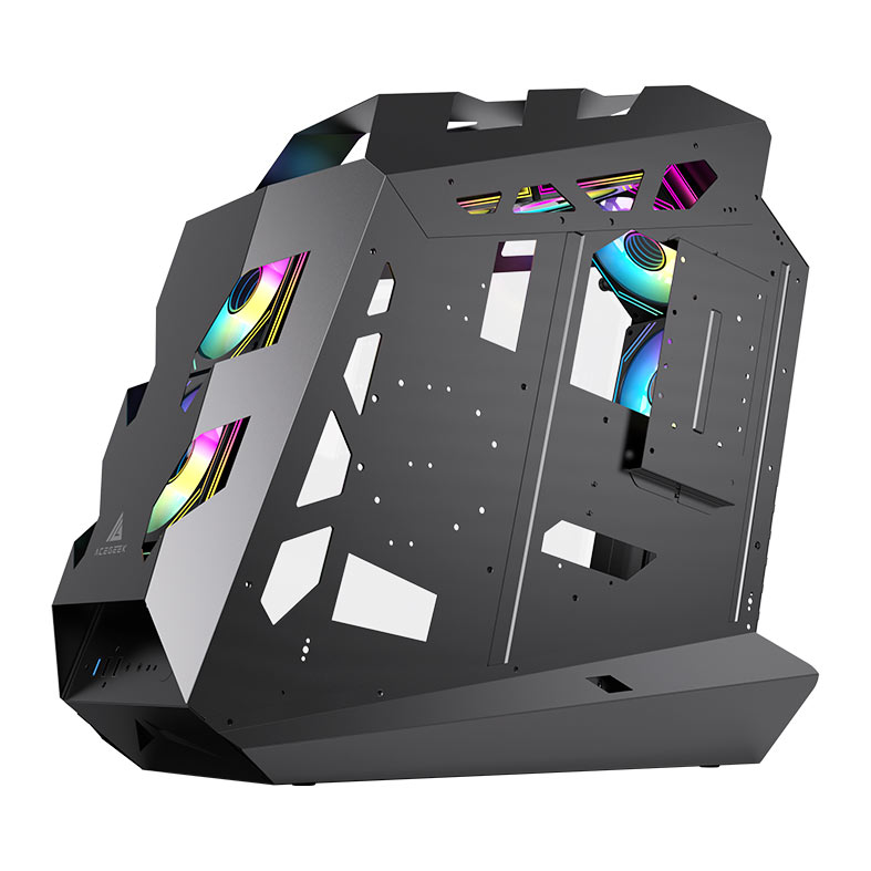 Gabinete Gamer Acegeek Vortex, Mid-Tower, Lateral de Vidro, Preto, AG-VORTEX-BK - miniatura 8