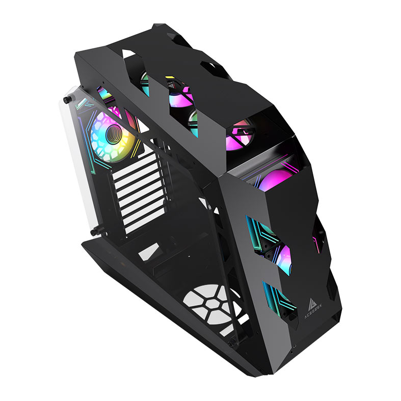 Gabinete Gamer Acegeek Vortex, Mid-Tower, Lateral de Vidro, Preto, AG-VORTEX-BK - miniatura 5