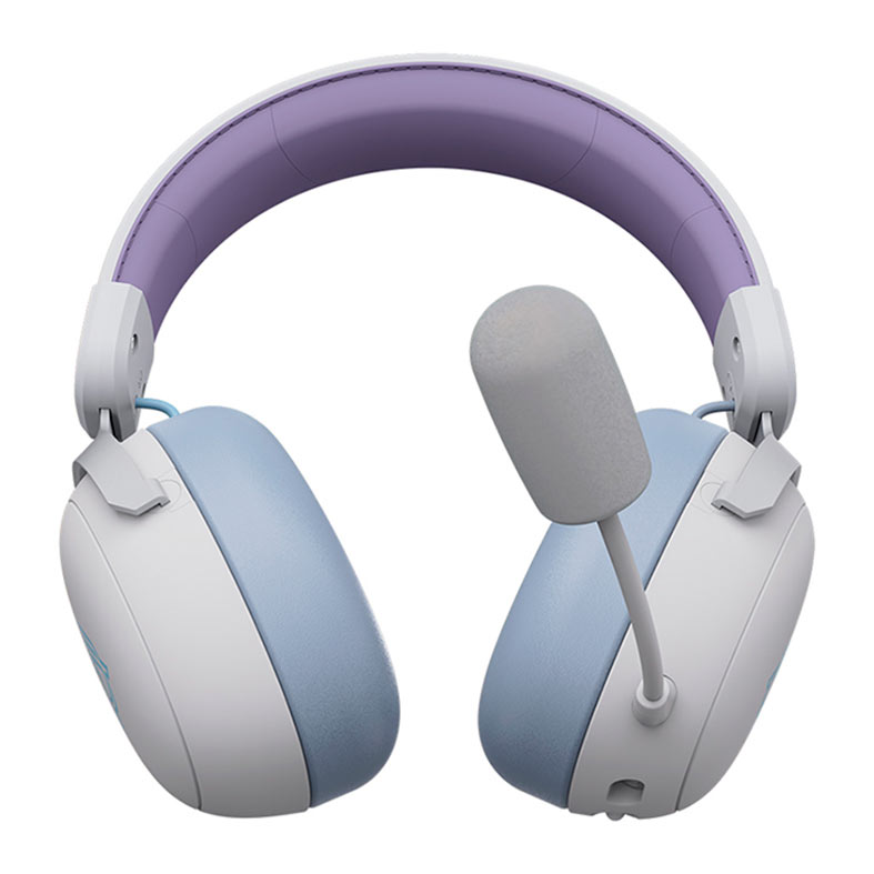 Headset Gamer Ajazz AHM08 Max, Drivers 53mm, Tri-Mode, Branco e Azul, AHM08-MAX-WB - miniatura 5