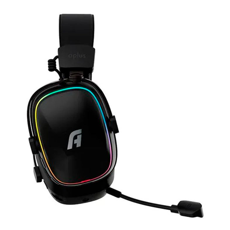 Headset Gamer A+ Plus Atis Pro, RGB, Drivers 50mm, Wireless, Preto, AHW200 - miniatura 3