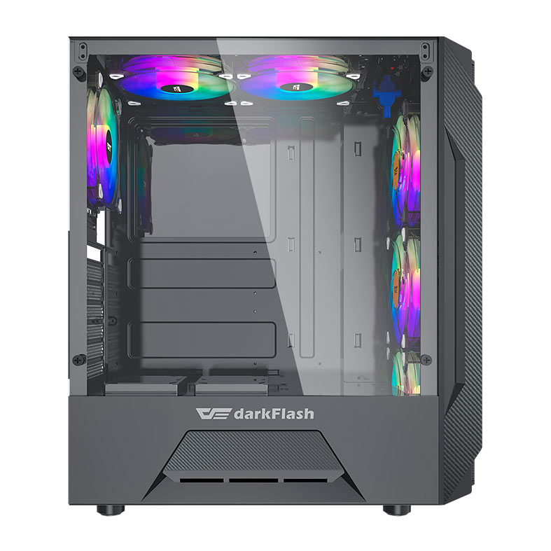 Gabinete Gamer Aigo DarkFlash Leo, Mid-Tower, Lateral de Vidro, Preto, Aigo-DarkFlash-Leo - miniatura 8