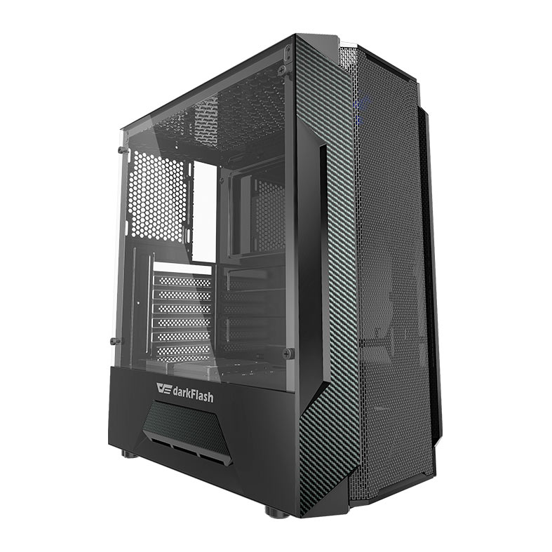 Gabinete Gamer Aigo DarkFlash Leo, Mid-Tower, Lateral de Vidro, Preto, Aigo-DarkFlash-Leo - miniatura 3