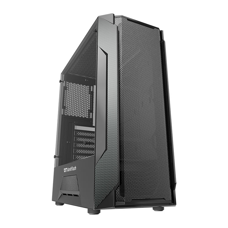Gabinete Gamer Aigo DarkFlash Leo, Mid-Tower, Lateral de Vidro, Preto, Aigo-DarkFlash-Leo - miniatura 4