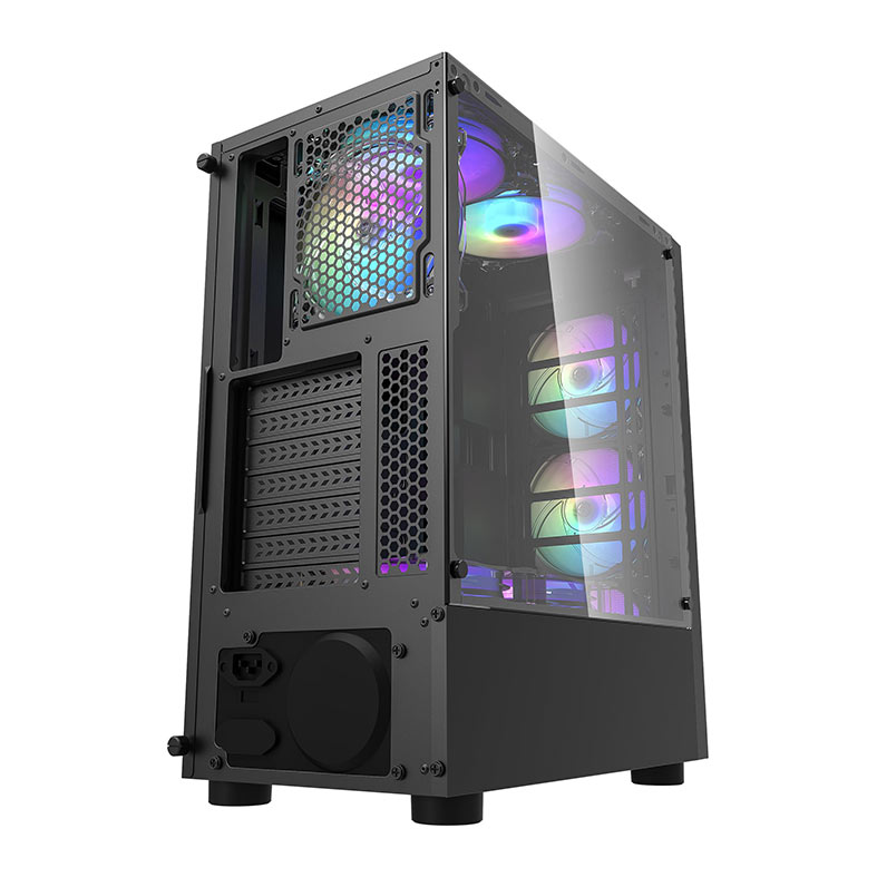 Gabinete Gamer Aigo DarkFlash Melody, Mesh, Mid-Tower, Lateral de Acrilico, Preto, Aigo-DarkFlash-Melody-Preto - miniatura 7