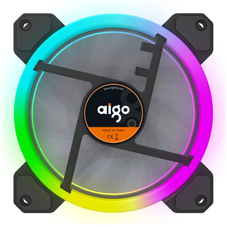 Kit Ventoinhas Aigo DR12 5in1 RGB 5x120mm, Com Controladora, Aigo-DR12-5in1 - miniatura 9