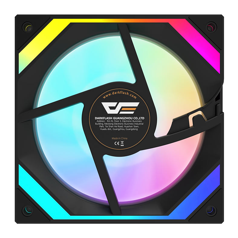 Ventoinha Aigo Darkflash AIR12, ARGB, 120mm, Preto, AIR-12-BK - miniatura 11