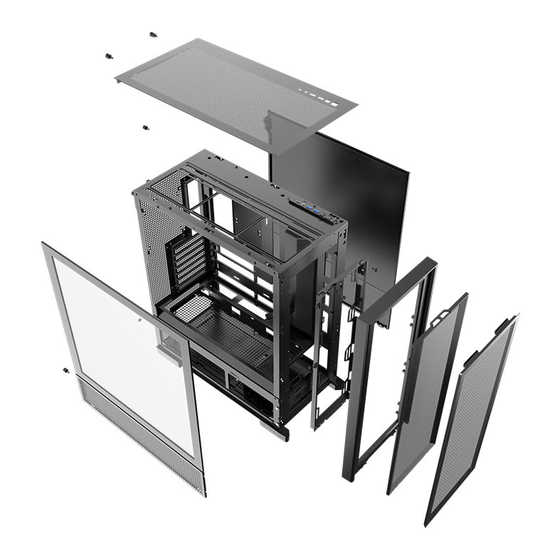 Gabinete Gamer Aigo Darkflash AIRNOVA, Mid-Tower, Lateral de Vidro, Com 3 Fans, ARGB, Preto, AIR-NOVA-BLACK - miniatura 10