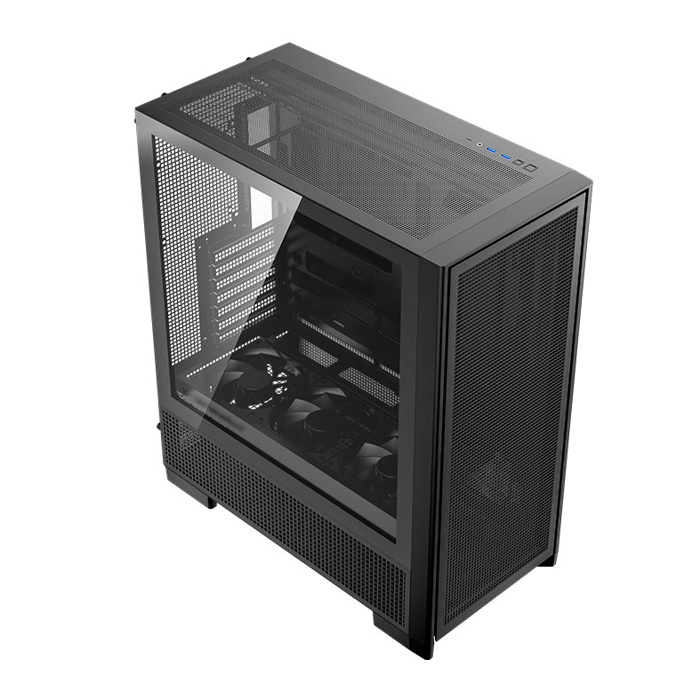 Gabinete Gamer Aigo Darkflash AIRNOVA, Mid-Tower, Lateral de Vidro, Com 3 Fans, ARGB, Preto, AIR-NOVA-BLACK - miniatura 4