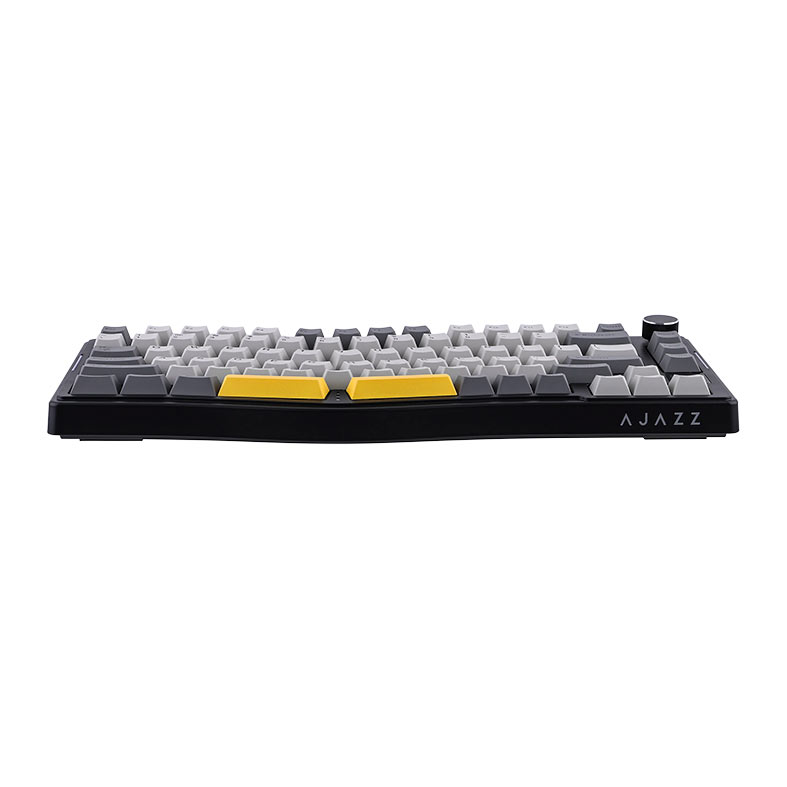 Teclado Mecanico Ajazz AKS075, RGB, Switch Daydream, Tri-Mode, Preto/Cinza/Amarelo, AK075-BGY - miniatura 7