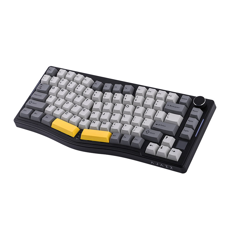 Teclado Mecanico Ajazz AKS075, RGB, Switch Daydream, Tri-Mode, Preto/Cinza/Amarelo, AK075-BGY - miniatura 5