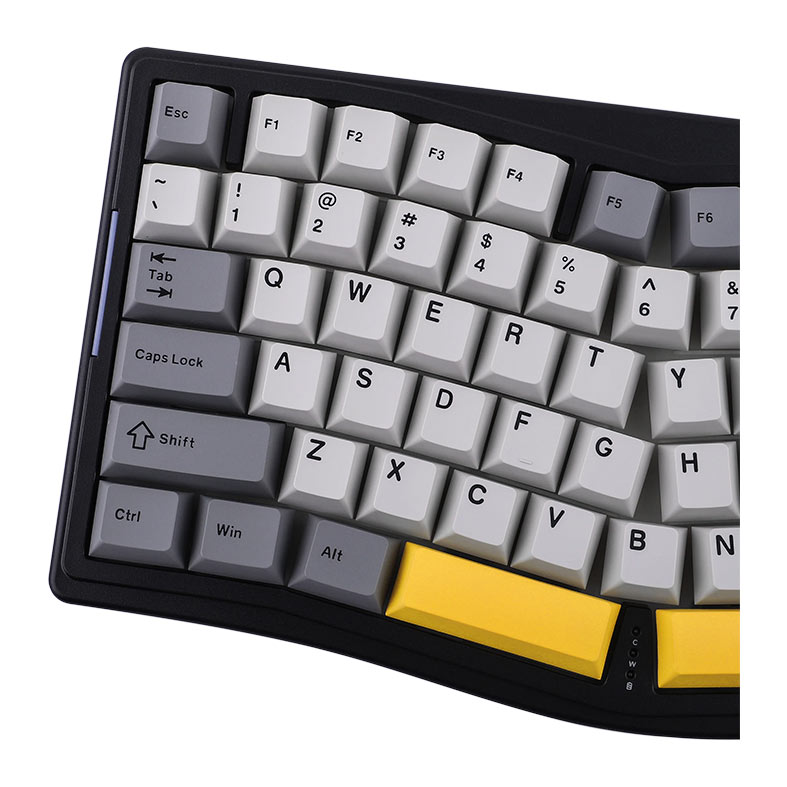 Teclado Mecanico Ajazz AKS075, RGB, Switch Daydream, Tri-Mode, Preto/Cinza/Amarelo, AK075-BGY - miniatura 11