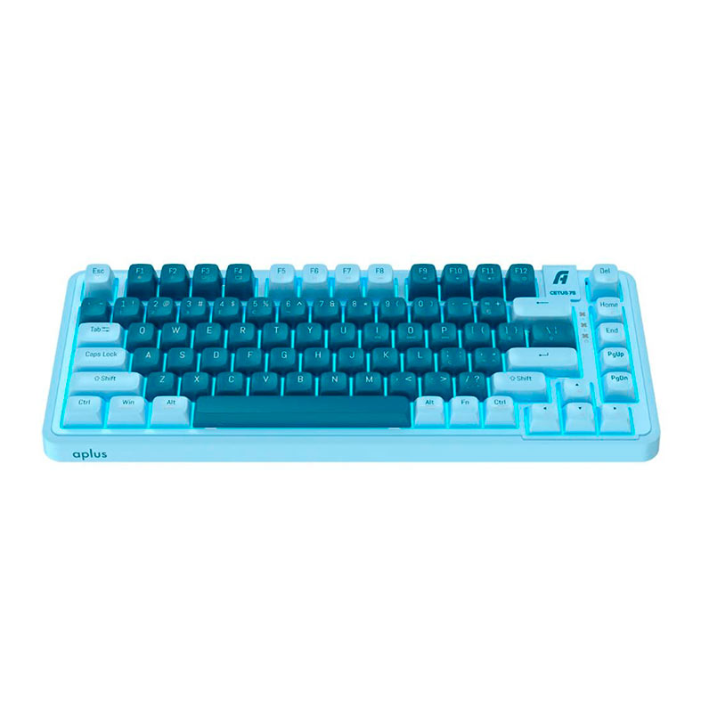 Teclado Mecanico A+ Plus Gasket Cetus, 75%, Led Azul, Switch Red Jerszzy, Azul, AK200 - miniatura 3