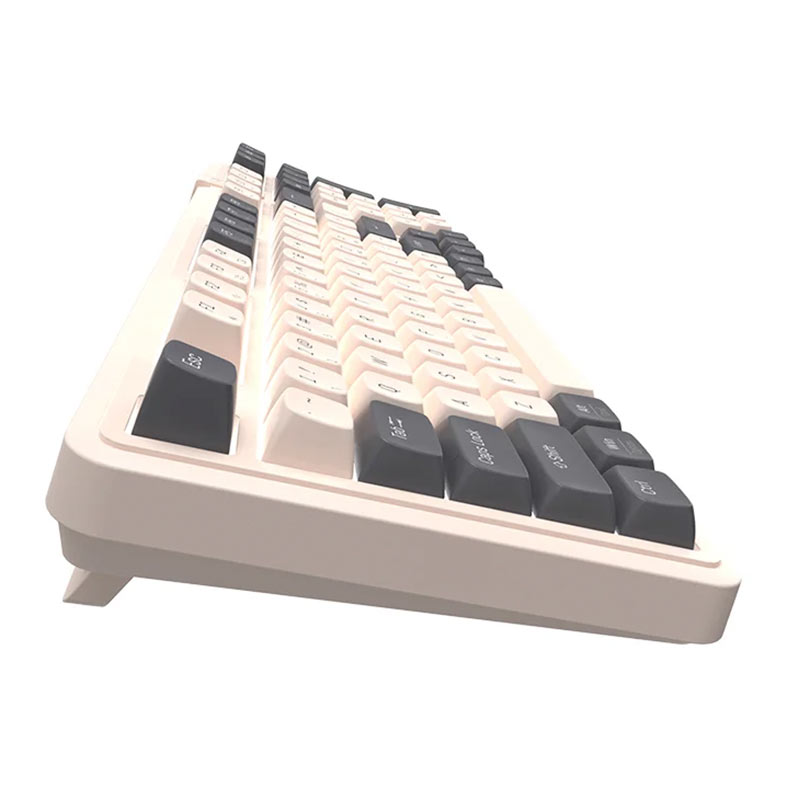 Teclado Mecanico A+ Plus Gasket Cetus, 98%, Led Branco, Switch Red Jerrzi, Bege, AK300 - miniatura 5