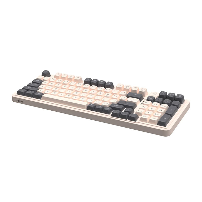 Teclado Mecanico A+ Plus Gasket Cetus, 98%, Led Branco, Switch Red Jerrzi, Bege, AK300 - miniatura 3