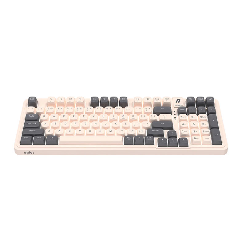 Teclado Mecanico A+ Plus Gasket Cetus, 98%, Led Branco, Switch Red Jerrzi, Bege, AK300 - miniatura 4
