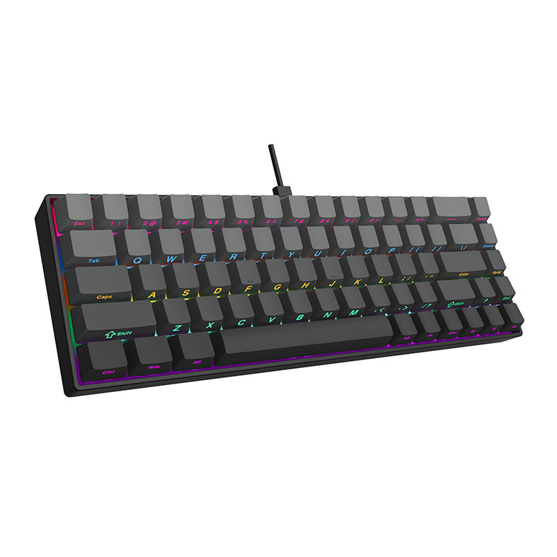 Teclado Mecanico Ajazz AK680, Rainbow, Switch Marrom, Gradiente Cinza, AK680-GG - miniatura 3