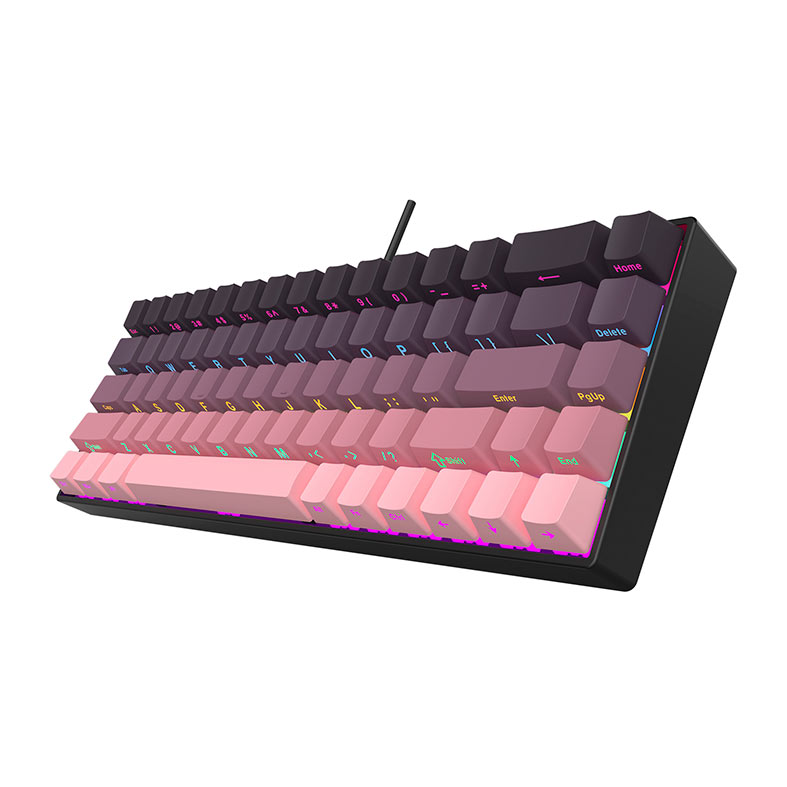 Teclado Mecanico Ajazz AK680, Rainbow, Switch Marrom, Gradiente Pink, AK680-GP - miniatura 4