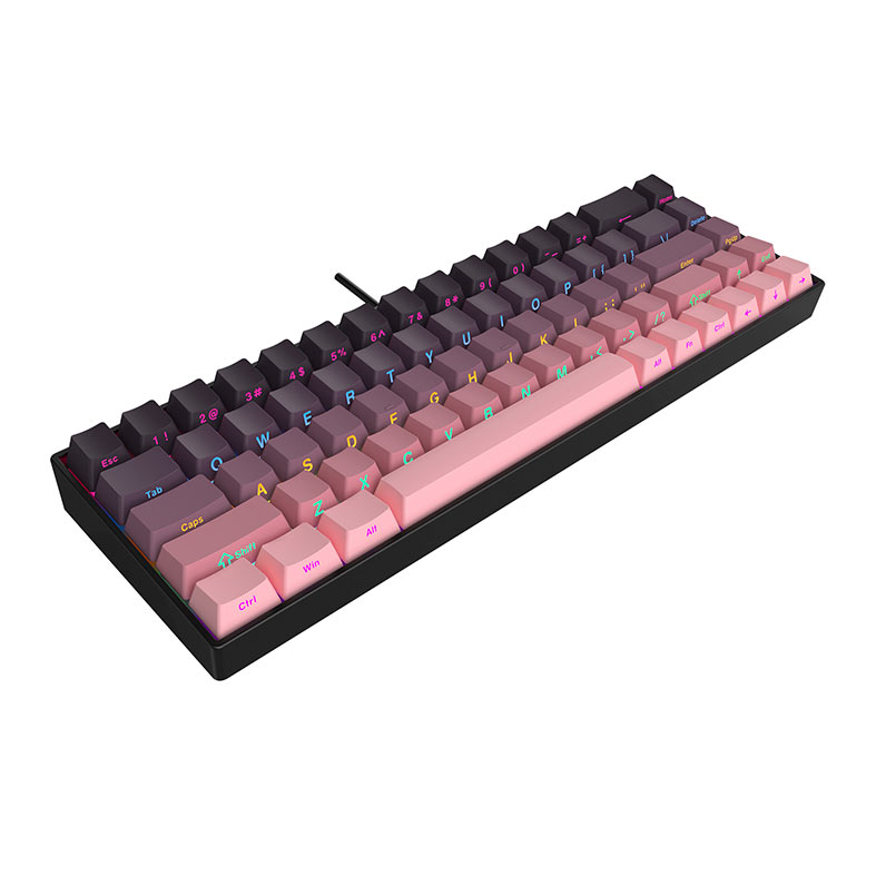 Teclado Mecanico Ajazz AK680, Rainbow, Switch Marrom, Gradiente Pink, AK680-GP - miniatura 6