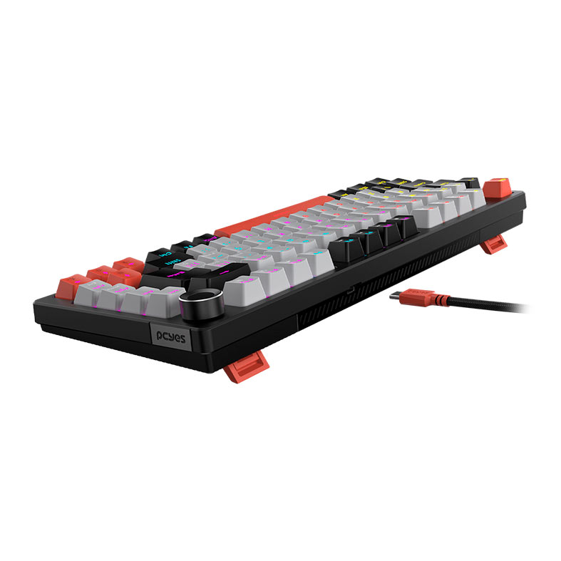 Teclado Mecanico PCYES Arkeum, 75%, Rainbow, ABNT2, Switch Red, Preto, AKBV75RBR - miniatura 4