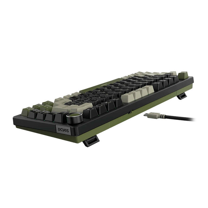Teclado Mecanico PCYES Arkeum, 75%, Led, ABNT2, Switch Blue, Cammo Edition, AKCM75BBR - miniatura 5