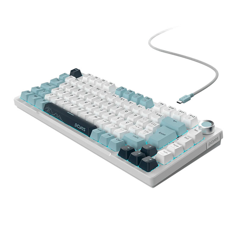 Teclado Mecanico PCYES Arkeum, 75%, Led, ABNT2, Switch Blue, Summit Edition, AKSM75BBR - miniatura 3