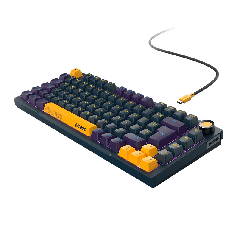 Teclado Mecanico PCYES Arkeum, 75%, Led, ABNT2, Switch Blue, Sunset Edition, AKSS75BBR - miniatura 3