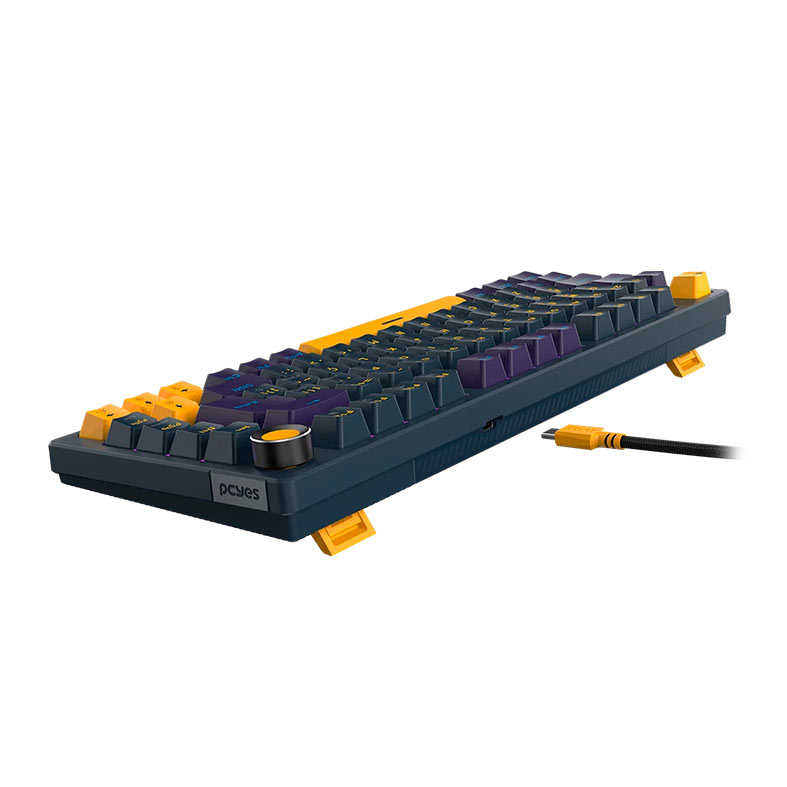 Teclado Mecanico PCYES Arkeum, 75%, Led, ABNT2, Switch Blue, Sunset Edition, AKSS75BBR - miniatura 5