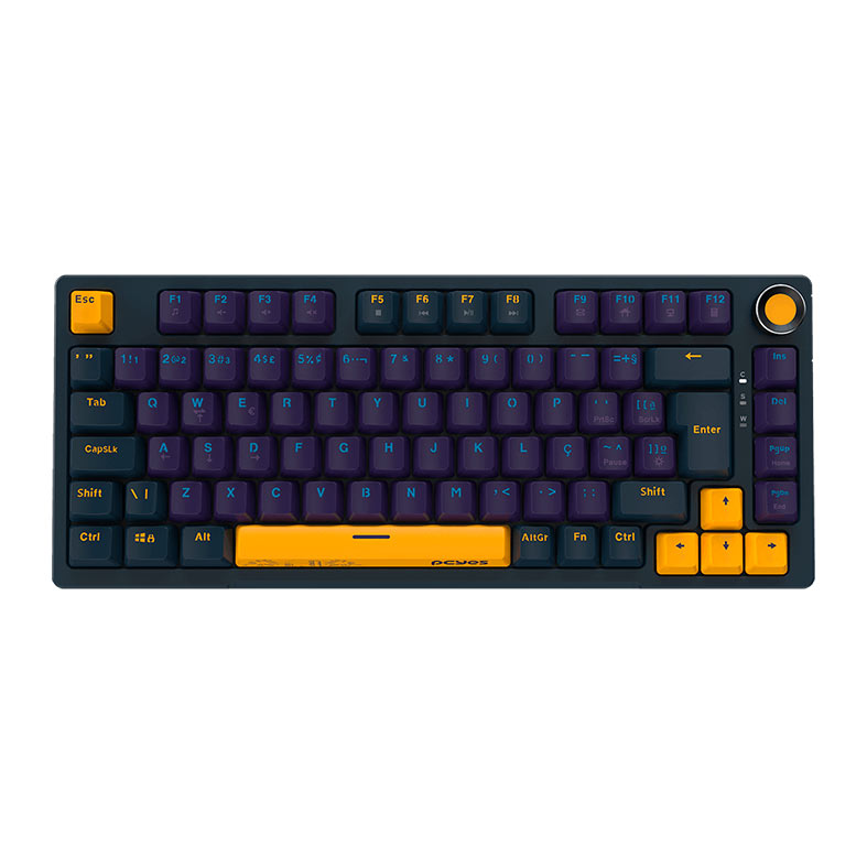 Teclado Mecanico PCYES Arkeum, 75%, Led, ABNT2, Switch Red, Sunset Edition, AKSS75RBR - imagem 1