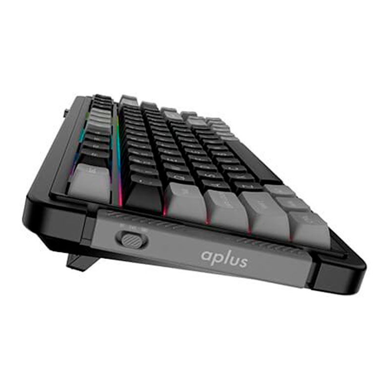 Teclado Mecanico A+ Plus Gasket Zion, 75%, RGB, Tri-Mode, Switch Gateron Amarelo, Preto, AKW500 - miniatura 5