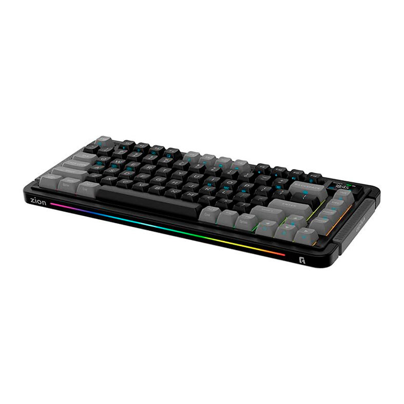 Teclado Mecanico A+ Plus Gasket Zion, 75%, RGB, Tri-Mode, Switch Gateron Amarelo, Preto, AKW500 - miniatura 4