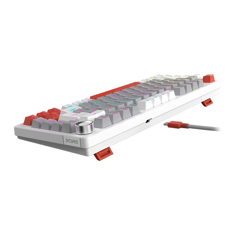 Teclado Mecanico PCYES Arkeum, 75%, Rainbow, ABNT2, Switch Red, Branco, AKWG75RBR - miniatura 4