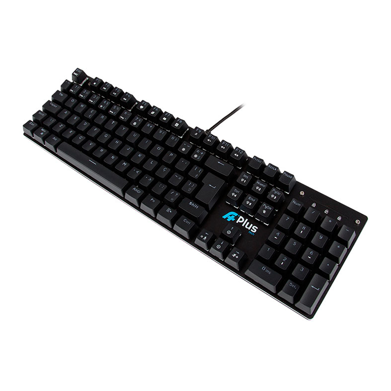 Teclado Mecanico A+ Plus Tech Khan, Rainbow, ABNT2, Switch Outemu Azul, Preto, AP-KB-3992 - miniatura 3