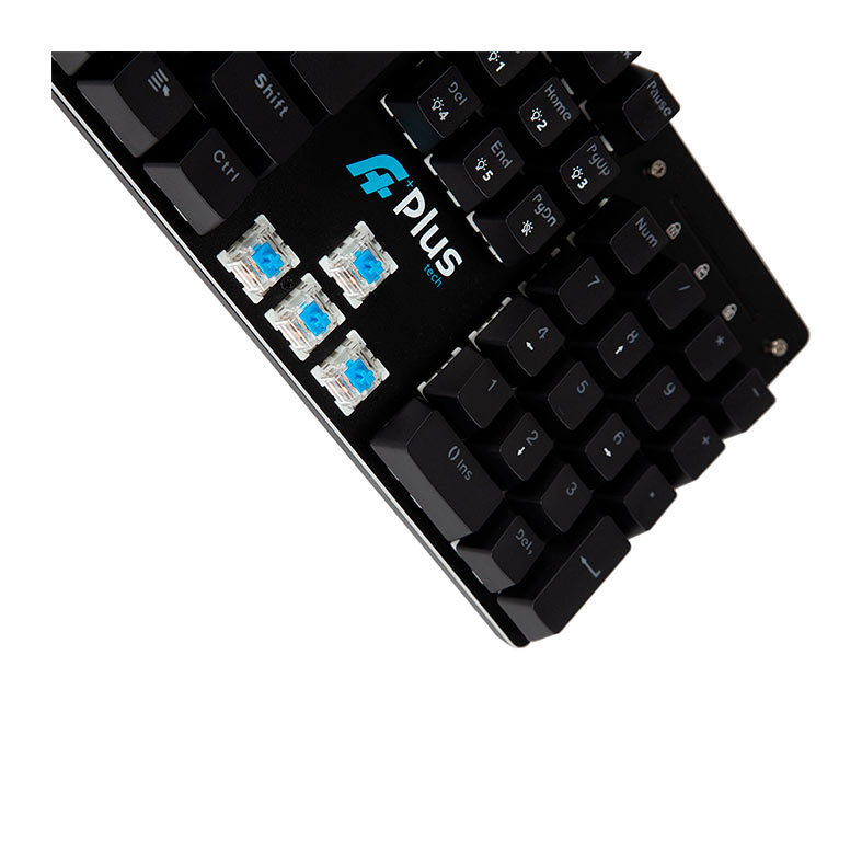 Teclado Mecanico A+ Plus Tech Khan, Rainbow, ABNT2, Switch Outemu Azul, Preto, AP-KB-3992 - miniatura 5