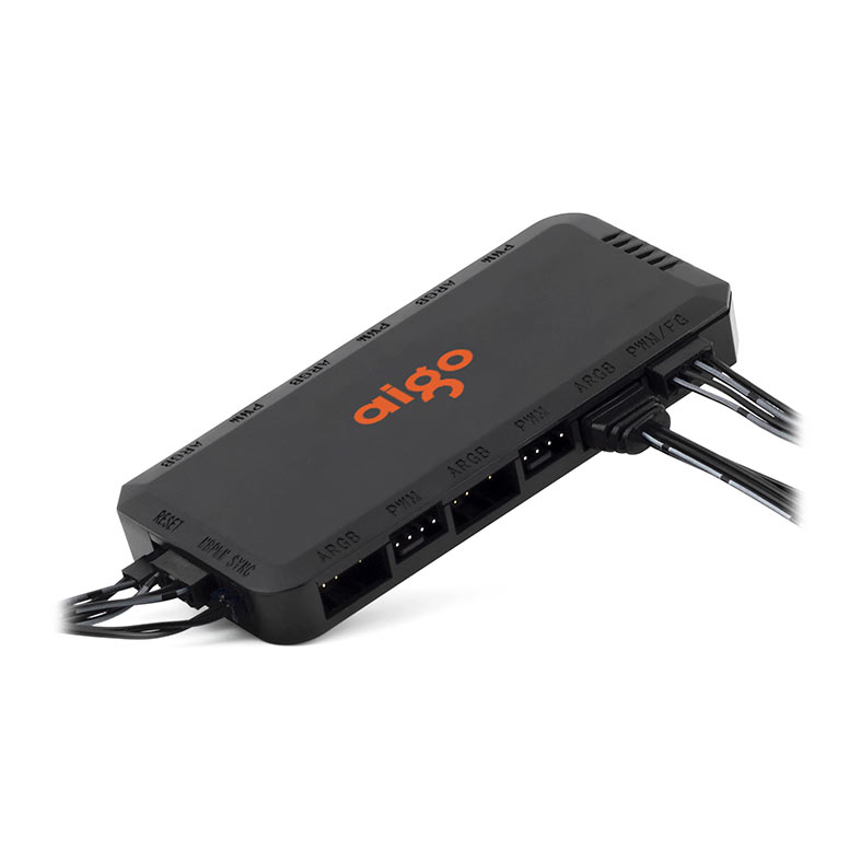 Controladora Aigo APC1, 6 Portas ARGB, 6 Portas PWM, Preto, APC1-PWM - miniatura 5