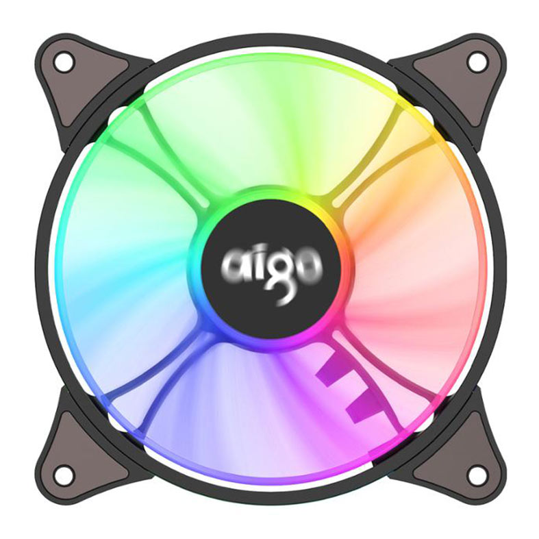 Kit Ventoinha Aigo AR12, 3x120mm, ARGB, Com Controladora, AR12-3IN1 - miniatura 3